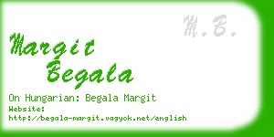 margit begala business card